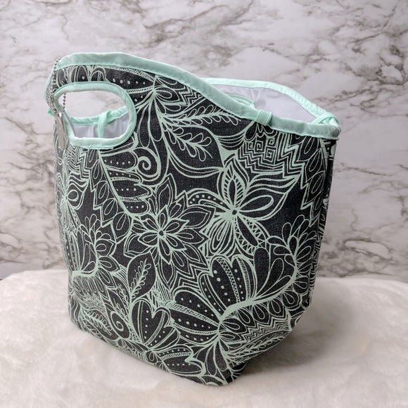 🌷HOST PICK!🌷🌸Fit & Fresh Mint Green Paisley Insulated Lunch Bag🌸 - Picture 5 of 8
